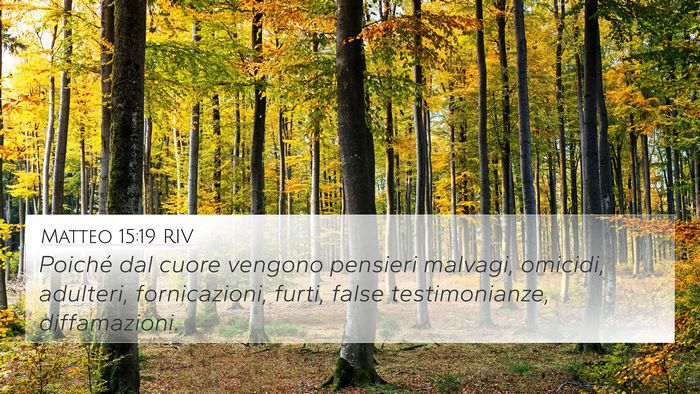 Matteo 15:19 RIV Bible Verse Image