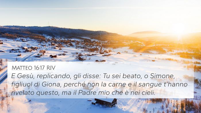 Matteo 16:17 RIV Bible Verse Image
