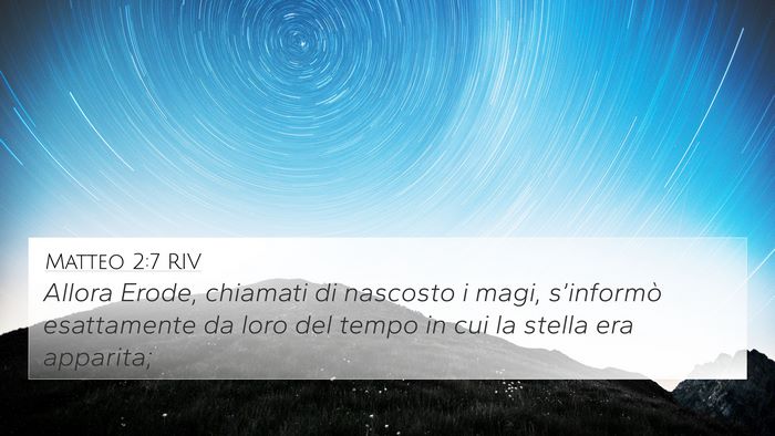 Matteo 2:7 RIV Bible Verse Image