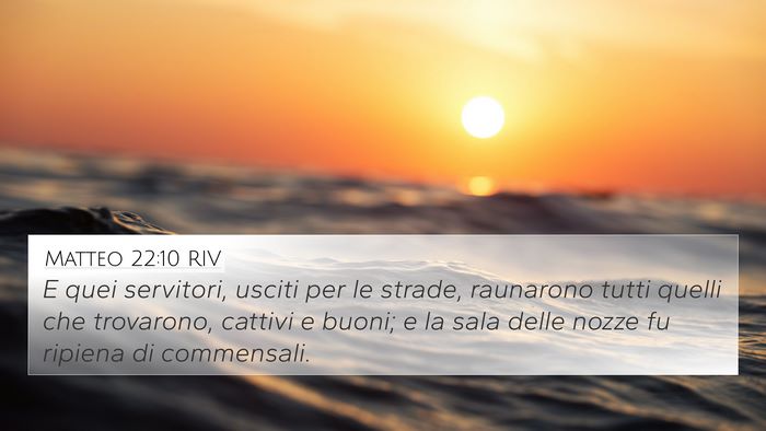 Matteo 22:10 RIV Bible Verse Image