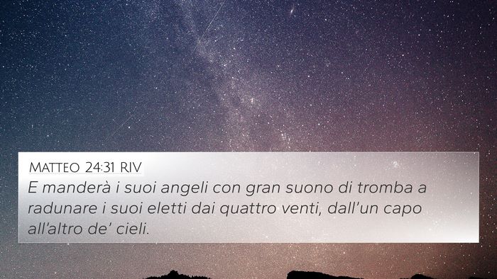 Matteo 24:31 RIV Bible Verse Image