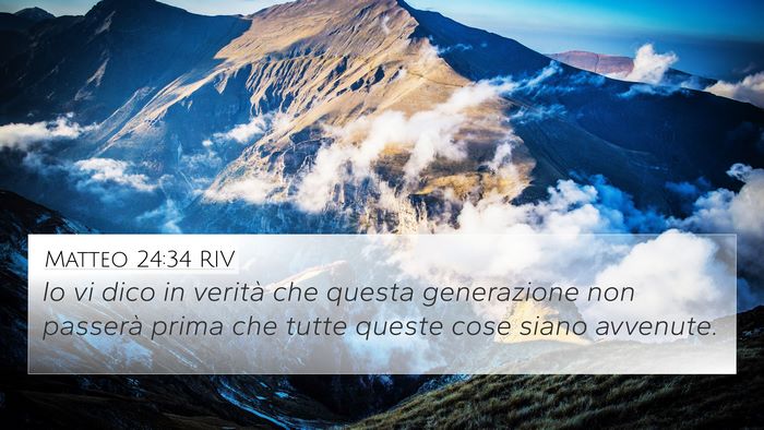 Matteo 24:34 RIV Bible Verse Image