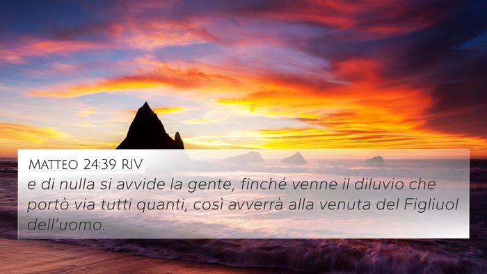 Matteo 24:39 RIV Bible Verse Image