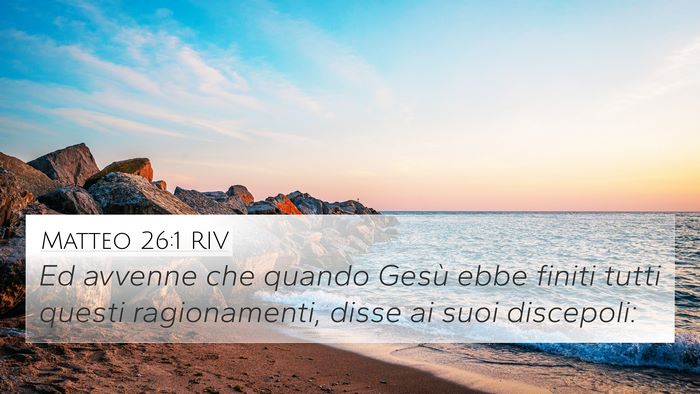 Matteo 26:1 RIV Bible Verse Image