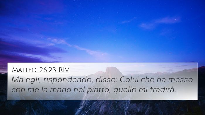 Matteo 26:23 RIV Bible Verse Image