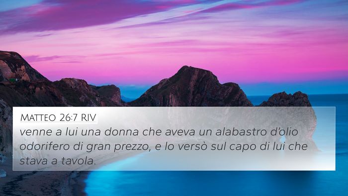 Matteo 26:7 RIV 4K Wallpaper - venne a lui una donna che aveva un alabastro - 4K Wallpaper Bible Verse