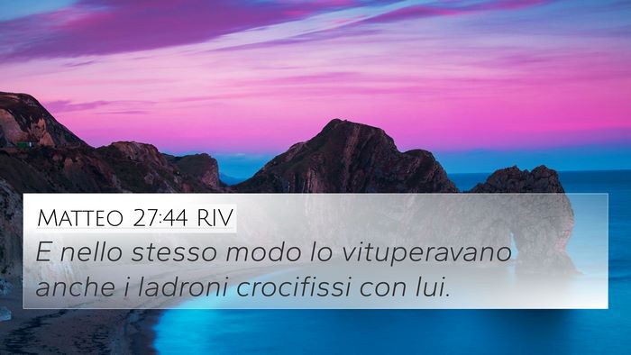 Matteo 27:44 RIV Bible Verse Image