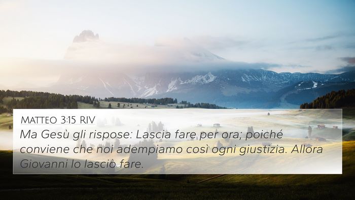 Matteo 3:15 RIV Bible Verse Image