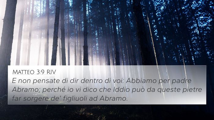 Matteo 3:9 RIV 4K Wallpaper - E non pensate di dir dentro di voi: Abbiamo per - 4K Wallpaper Bible Verse