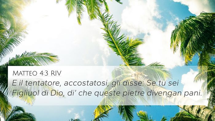 Matteo 4:3 RIV Bible Verse Image