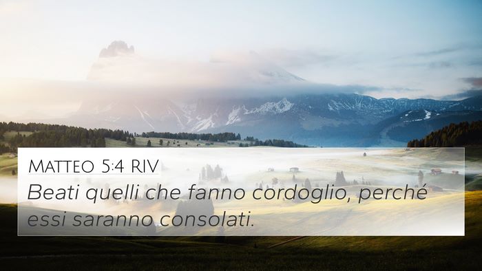 Matteo 5:4 RIV 4K Wallpaper - Beati quelli che fanno cordoglio, perché essi - 4K Wallpaper Bible Verse