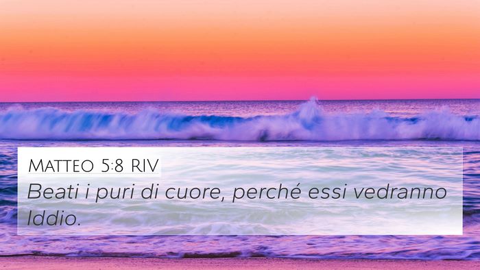 Matteo 5:8 RIV Bible Verse Image