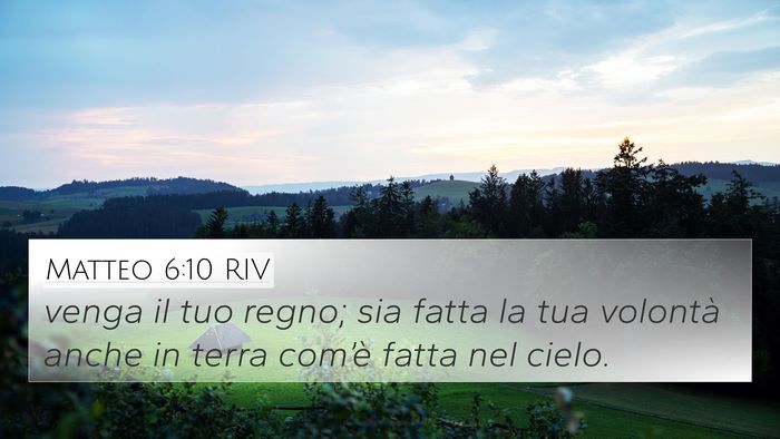 Matteo 6:10 RIV Bible Verse Image