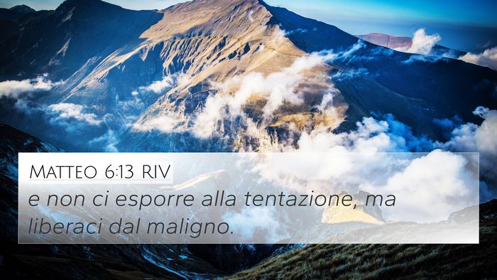 Matteo 6:13 RIV Bible Verse Image