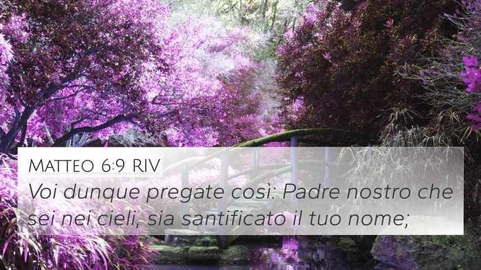 Matteo 6:9 RIV Bible Verse Image