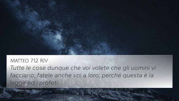 Matteo 7:12 RIV Bible Verse Image
