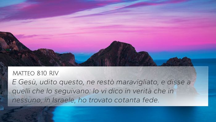 Matteo 8:10 RIV Bible Verse Image