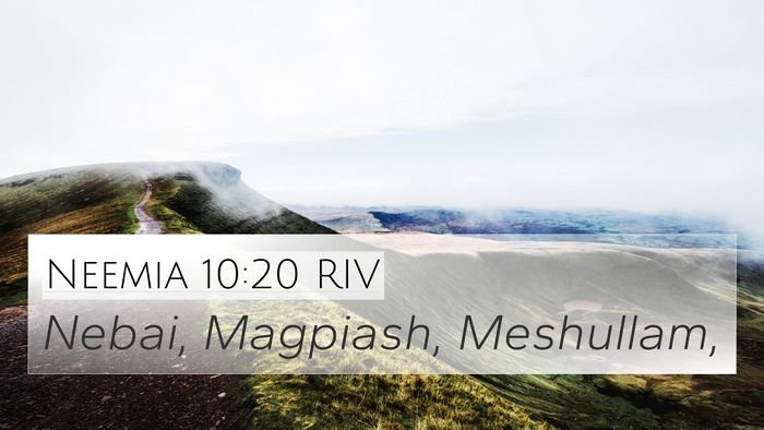 Neemia 10:20 RIV Bible Verse Image