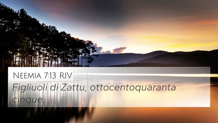 Neemia 7:13 RIV 4K Wallpaper - Figliuoli di Zattu, ottocentoquaranta - 4K Wallpaper Bible Verse