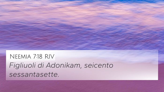 Neemia 7:18 RIV 4K Wallpaper - Figliuoli di Adonikam, seicento - 4K Wallpaper Bible Verse