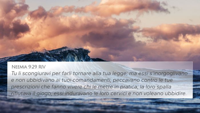 Neemia 9:29 RIV Bible Verse Image