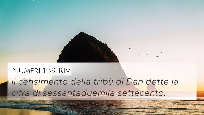 Numeri 1:39 RIV 4K Wallpaper - il censimento della tribù di Dan dette la cifra - 4K Wallpaper Bible Verse