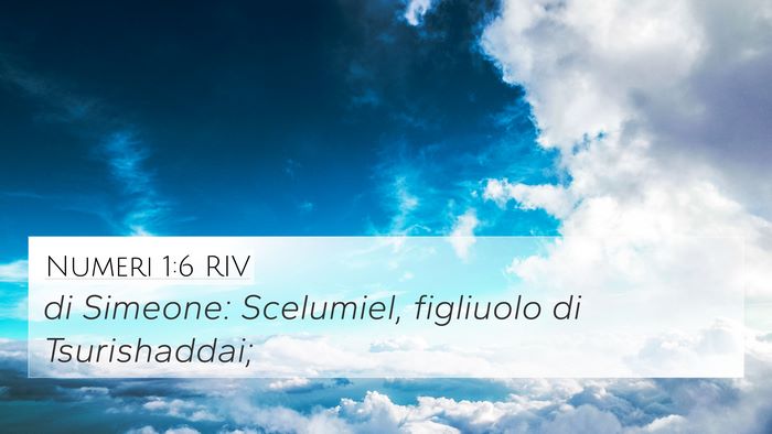 Numeri 1:6 RIV Bible Verse Image