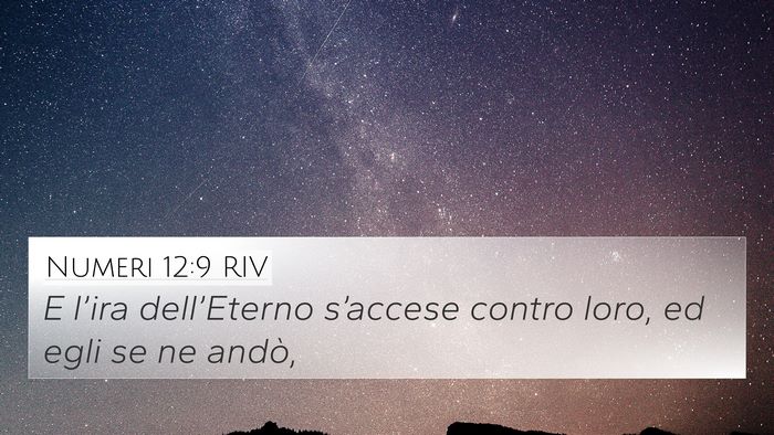 Numeri 12:9 RIV 4K Wallpaper - E l’ira dell’Eterno s’accese contro loro, - 4K Wallpaper Bible Verse