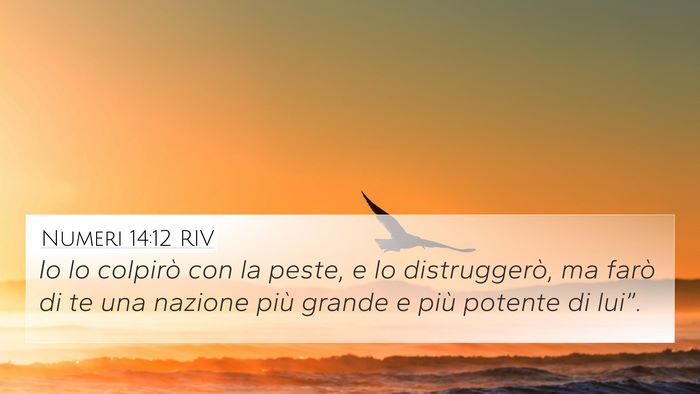 Numeri 14:12 RIV Bible Verse Image