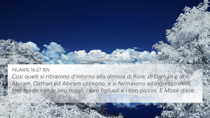 Numeri 16:27 RIV Bible Verse Image