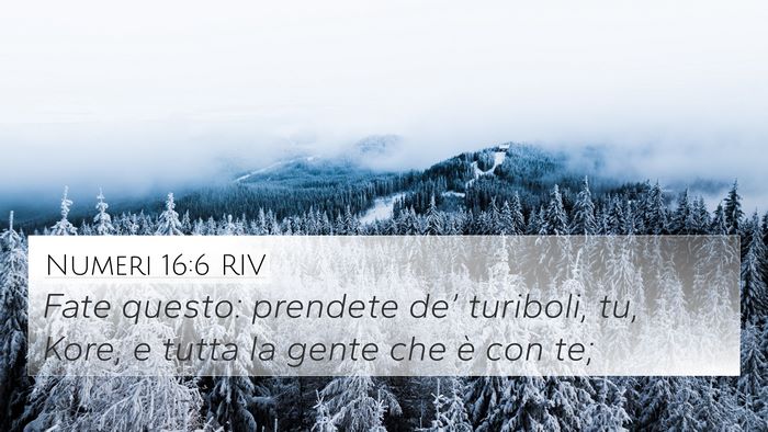 Numeri 16:6 RIV Bible Verse Image