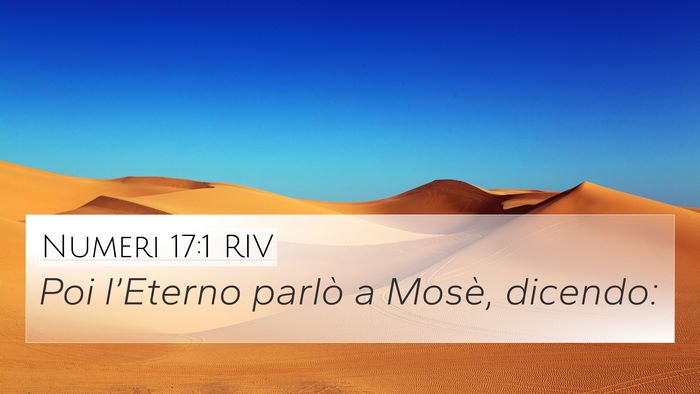 Numeri 17:1 RIV 4K Wallpaper - Poi l’Eterno parlò a Mosè, - 4K Wallpaper Bible Verse