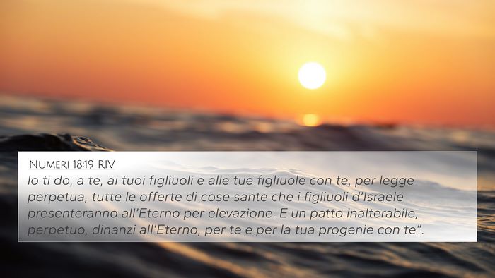 Numeri 18:19 RIV Bible Verse Image
