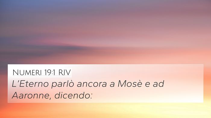 Numeri 19:1 RIV 4K Wallpaper - L’Eterno parlò ancora a Mosè e ad Aaronne, - 4K Wallpaper Bible Verse