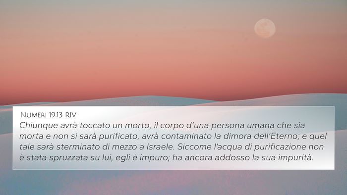 Numeri 19:13 RIV Bible Verse Image