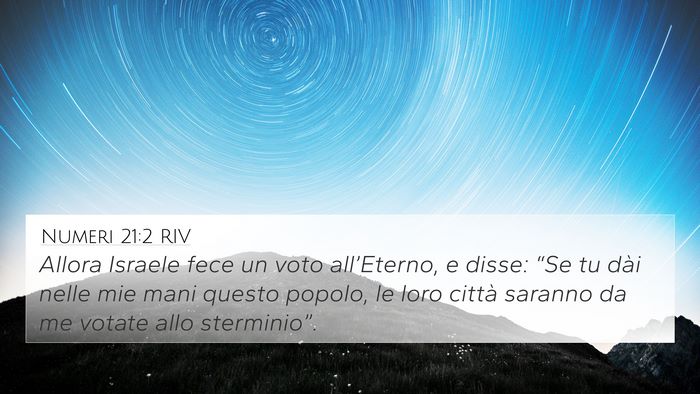 Numeri 21:2 RIV Bible Verse Image