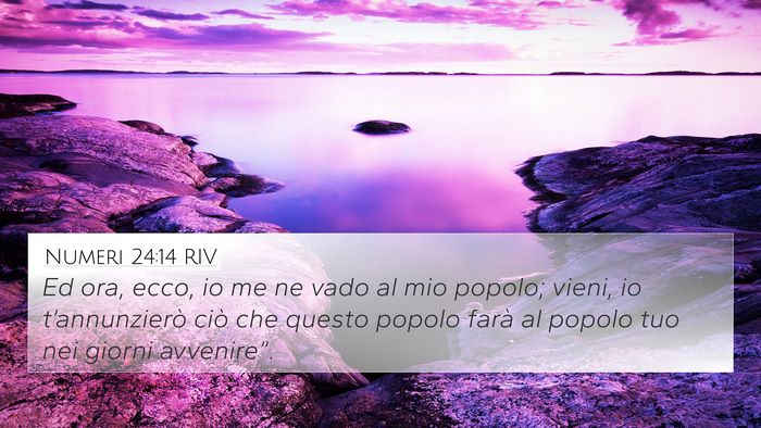 Numeri 24:14 RIV Bible Verse Image
