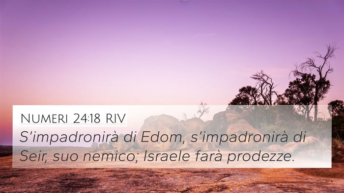 Numeri 24:18 RIV Bible Verse Image