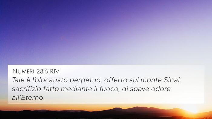 Numeri 28:6 RIV Bible Verse Image