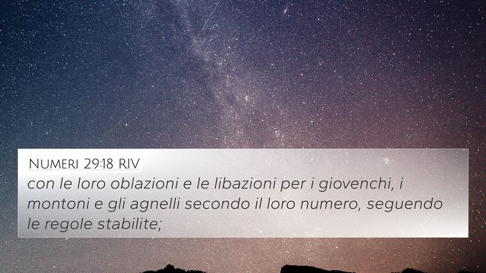 Numeri 29:18 RIV Bible Verse Image