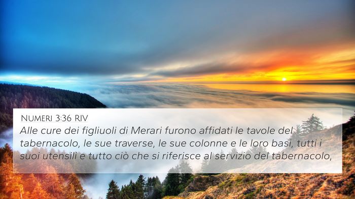 Numeri 3:36 RIV Bible Verse Image
