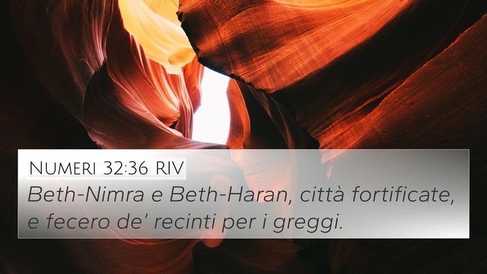 Numeri 32:36 RIV 4K Wallpaper - Beth-Nimra e Beth-Haran, città fortificate, e - 4K Wallpaper Bible Verse