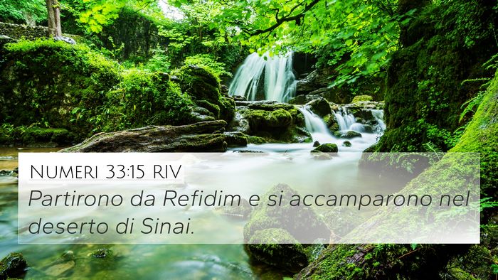 Numeri 33:15 RIV 4K Wallpaper - Partirono da Refidim e si accamparono nel deserto - 4K Wallpaper Bible Verse