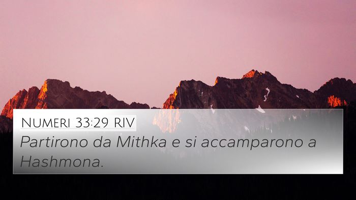 Numeri 33:29 RIV 4K Wallpaper - Partirono da Mithka e si accamparono a - 4K Wallpaper Bible Verse