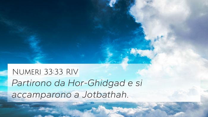 Numeri 33:33 RIV 4K Wallpaper - Partirono da Hor-Ghidgad e si accamparono a - 4K Wallpaper Bible Verse
