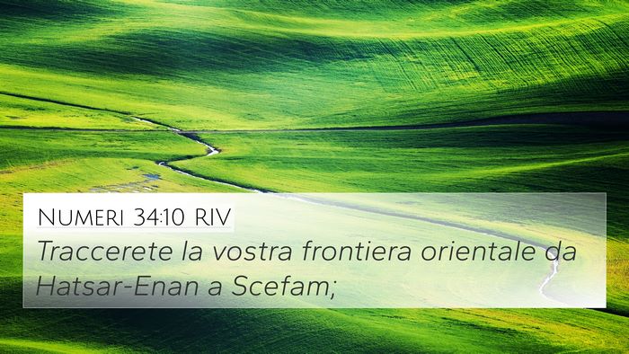 Numeri 34:10 RIV Bible Verse Image