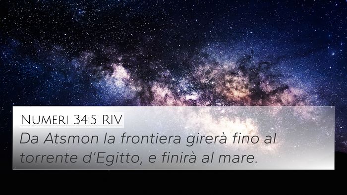 Numeri 34:5 RIV Bible Verse Image