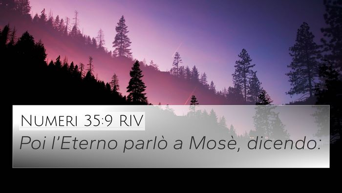 Numeri 35:9 RIV 4K Wallpaper - Poi l’Eterno parlò a Mosè, - 4K Wallpaper Bible Verse