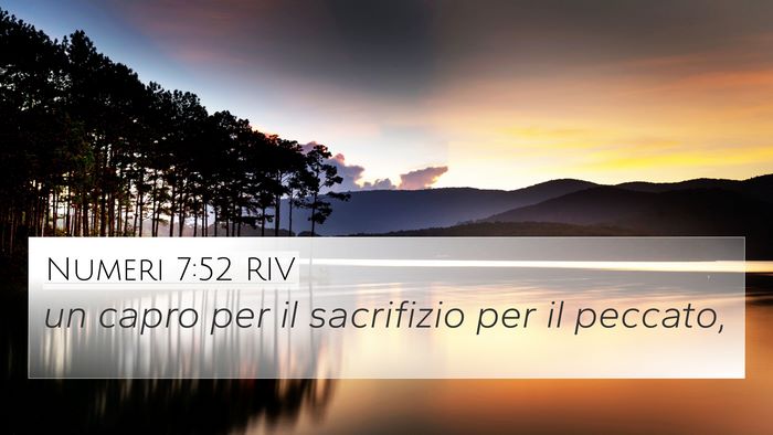 Numeri 7:52 RIV 4K Wallpaper - un capro per il sacrifizio per il - 4K Wallpaper Bible Verse