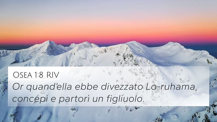 Osea 1:8 RIV 4K Wallpaper - Or quand’ella ebbe divezzato Lo-ruhama, - 4K Wallpaper Bible Verse